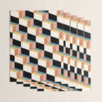 Cuboid Geometric Abstract Shapes Pattern XXXII Wrapping Paper Gallery Image 3