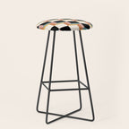 Cuboid Geometric Abstract Shapes Pattern XXXII Stool Gallery Image 1