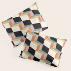 Cuboid Geometric Abstract Shapes Pattern XXXII Pillow Sham Gallery Image 3