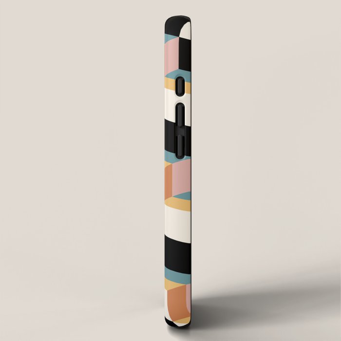 Cuboid Geometric Abstract Shapes Pattern XXXII iPhone Case Gallery Image 2