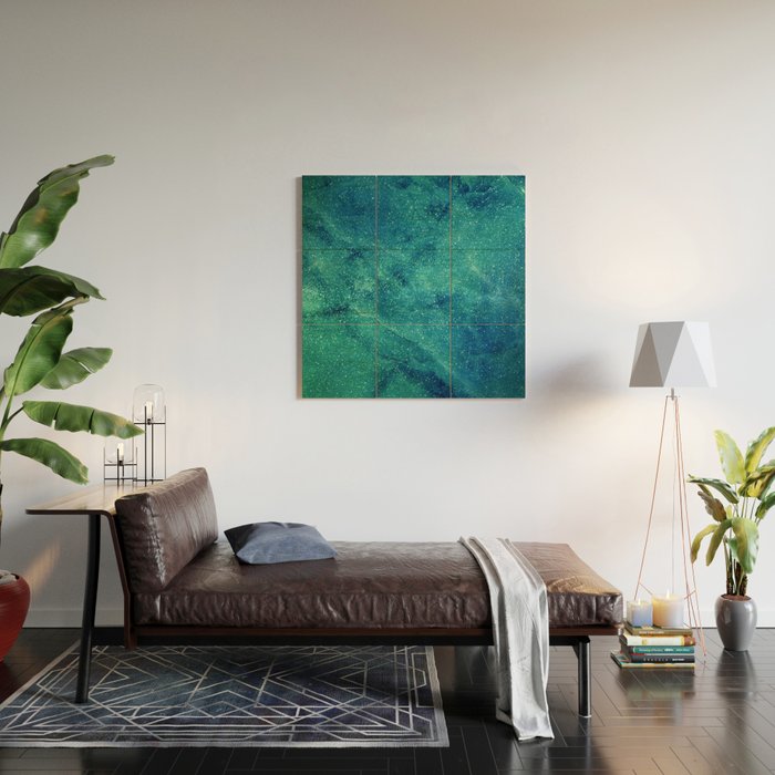 Space Marble Wood Wall Art Gallery Image 2
