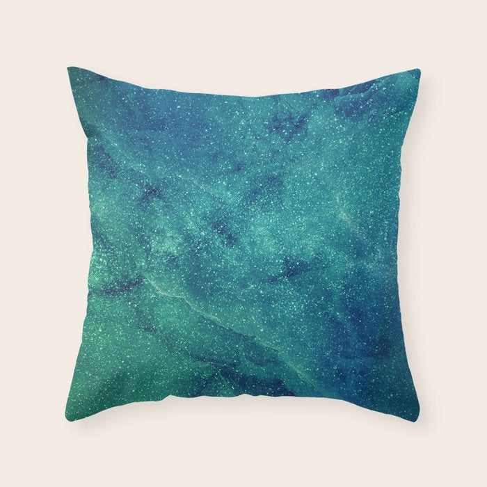 Space Marble Throw Pillow Gallery Image 1