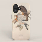 Bird Divinations: Merlin (about: almanacofbirds.org) iPhone Case Gallery Image 1