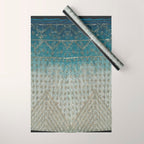 Faded Indigo Assuit Wrapping Paper Gallery Image 1