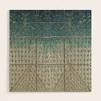 Faded Indigo Assuit Wood Wall Art Gallery Image 1