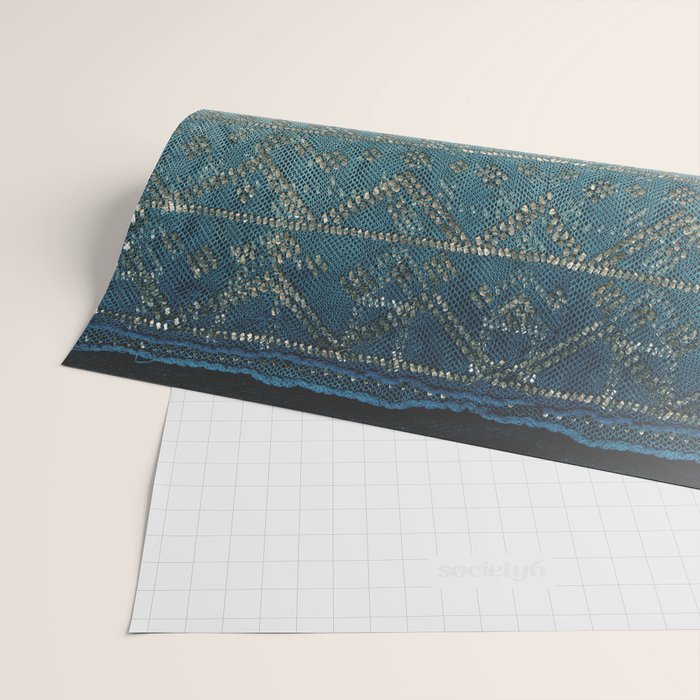 Faded Indigo Assuit Wrapping Paper Gallery Image 2