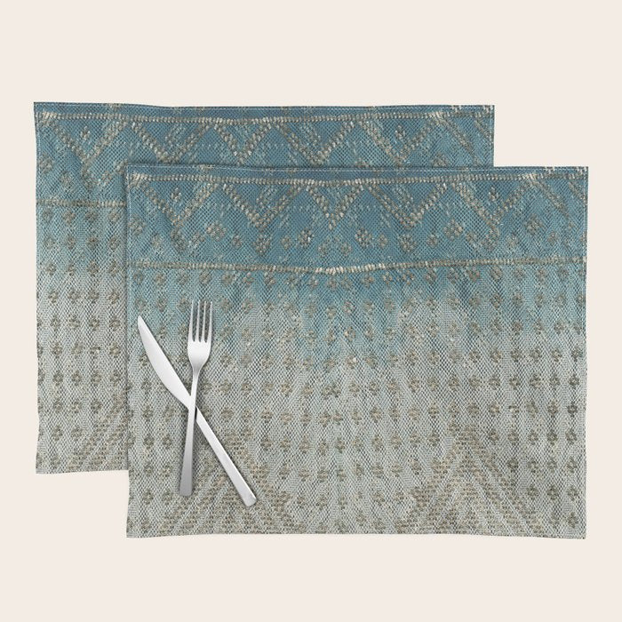 Faded Indigo Assuit Placemat Gallery Image 1