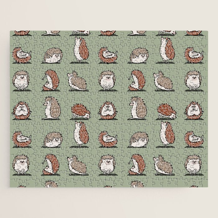 Hedgehog Yoga Jigsaw Puzzle Gallery Image 1