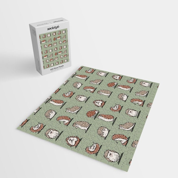 Hedgehog Yoga Jigsaw Puzzle Gallery Image 2