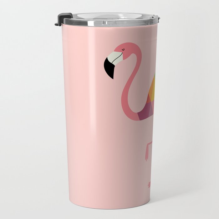 Rainbow Flamingo Travel Mug Gallery Image 3