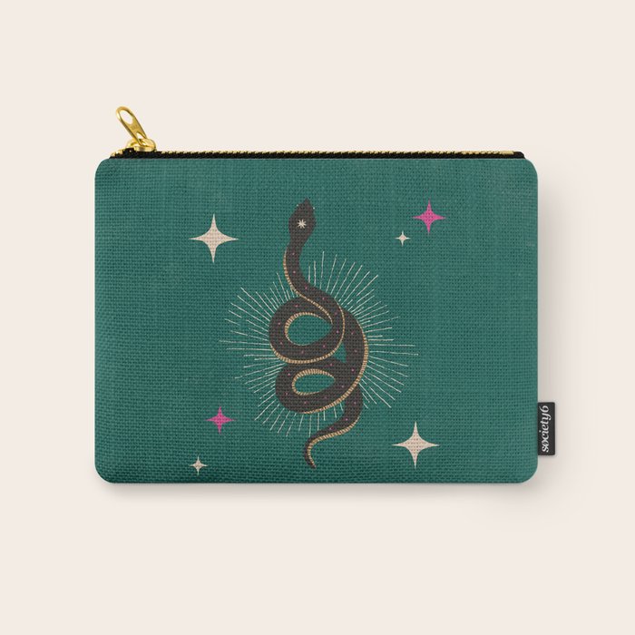 Slither - Green Carry All Pouch Gallery Image 1