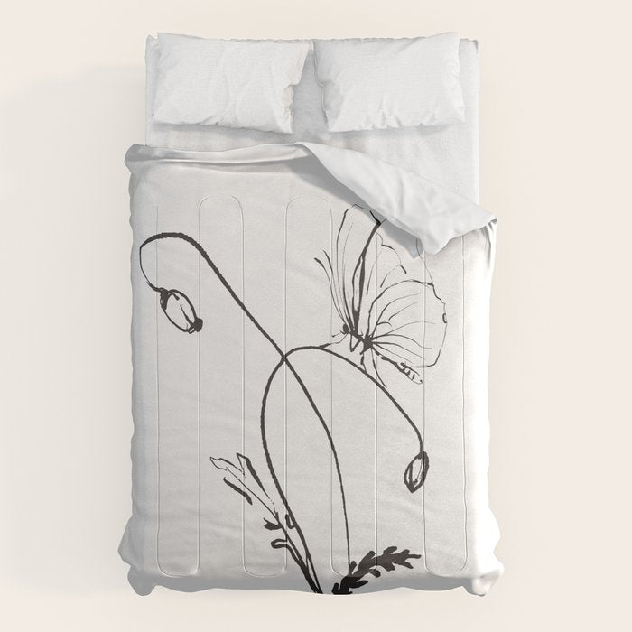 Butterfly on a little flower 5 Comforter Gallery Image 6
