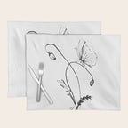 Butterfly on a little flower 5 Placemat Gallery Image 1