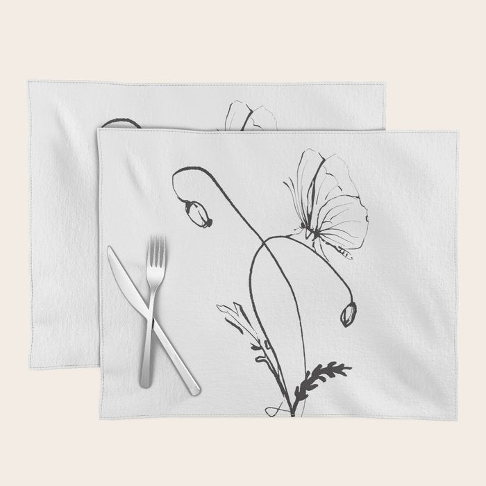 Butterfly on a little flower 5 Placemat Gallery Image 1
