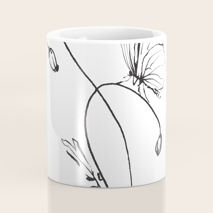 Butterfly on a little flower 5 Coffee Mug Gallery Image 4
