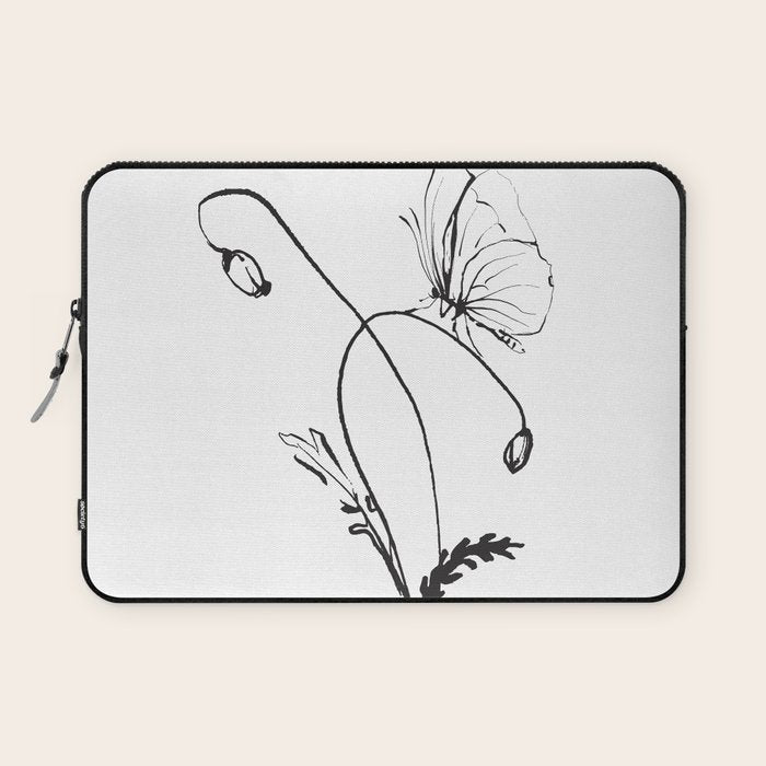 Butterfly on a little flower 5 Laptop Sleeve Gallery Image 1