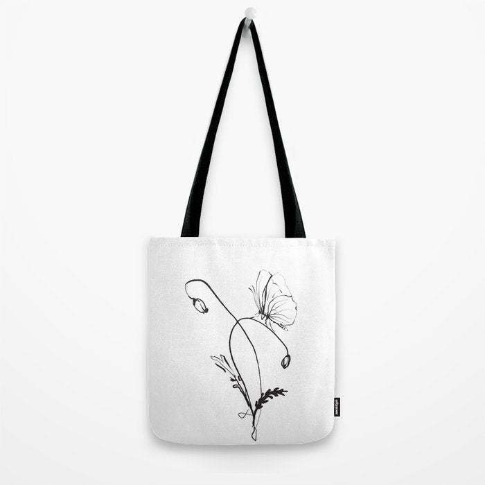 Butterfly on a little flower 5 Tote Bag Gallery Image 2