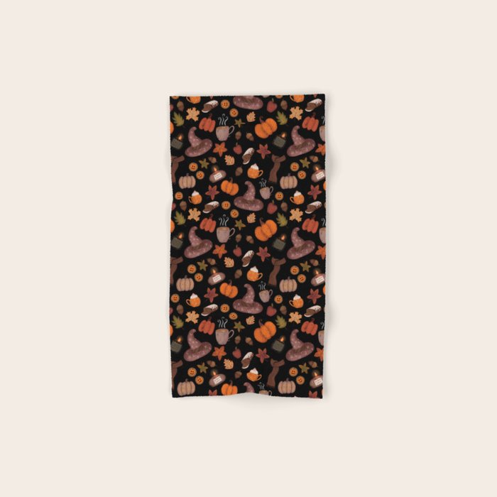 Cozy Halloween Bath Towel Gallery Image 1