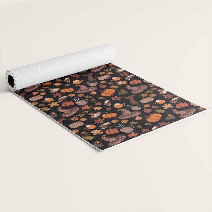 Cozy Halloween Yoga Mat Gallery Image 2