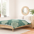 Seashell - sea green Duvet Cover Gallery Image 2