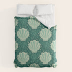 Seashell - sea green Comforter Gallery Image 6