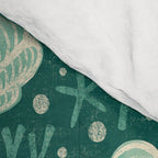 Seashell - sea green Comforter Gallery Image 4