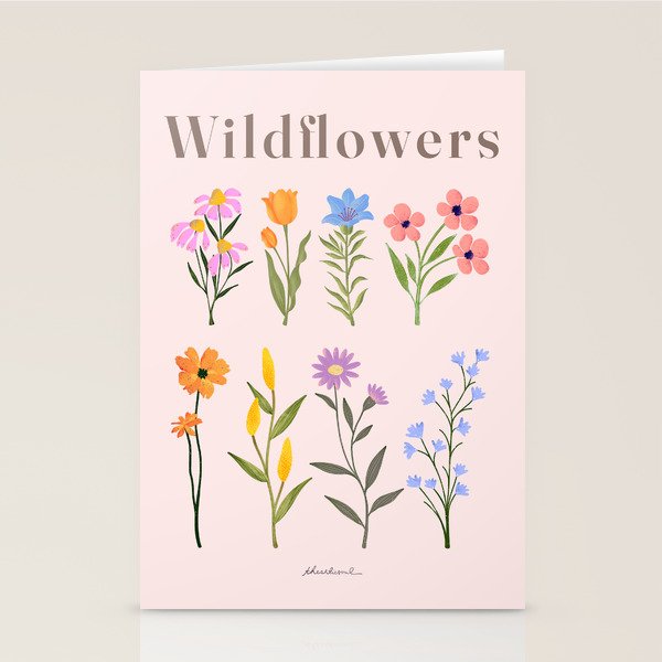 Wildflowers Stationery Card Gallery Image 1