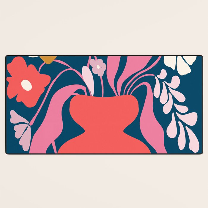 Blushing flower pot  Desk Mat Gallery Image 3