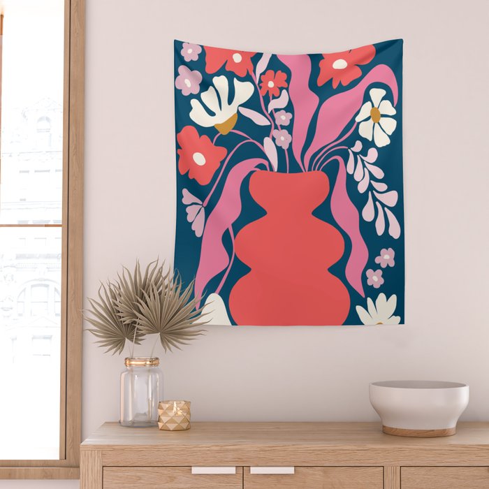 Blushing flower pot  Wall Tapestry Gallery Image 2