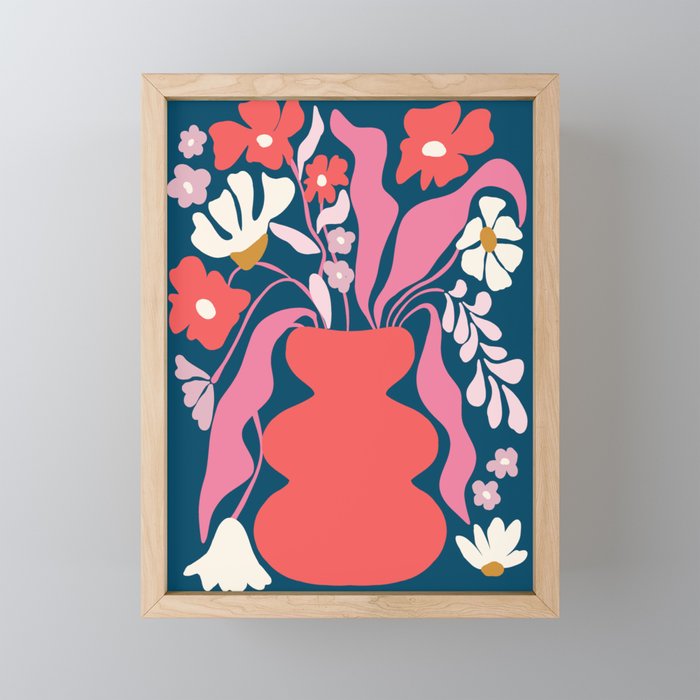 Blushing flower pot  Mini Art Print Gallery Image 1