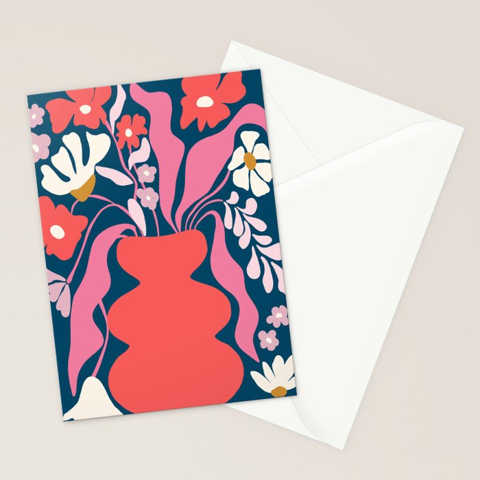 Blushing flower pot  Stationery Card Gallery Image 2