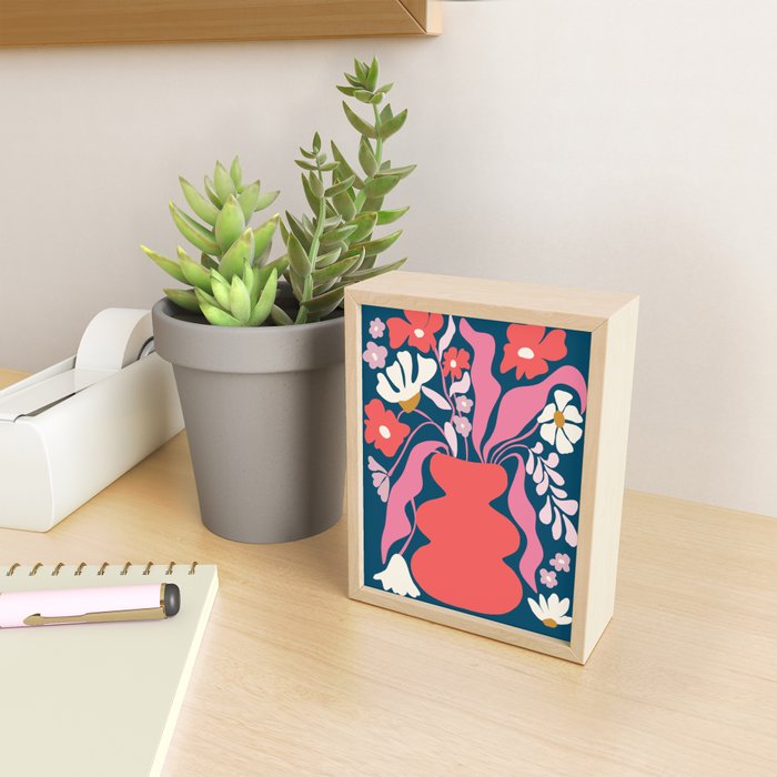 Blushing flower pot  Mini Art Print Gallery Image 2