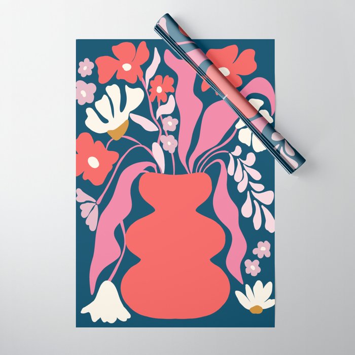 Blushing flower pot  Wrapping Paper Gallery Image 1