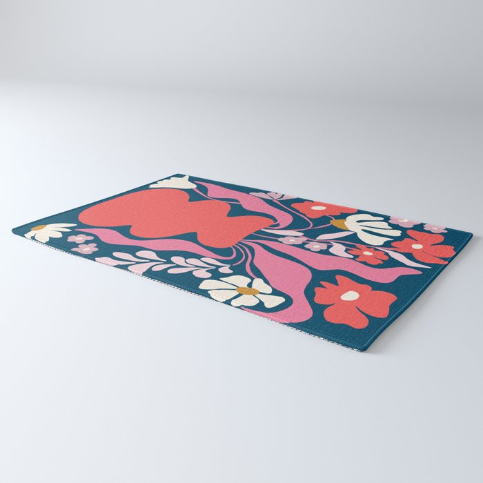 Blushing flower pot  Rug Gallery Image 3