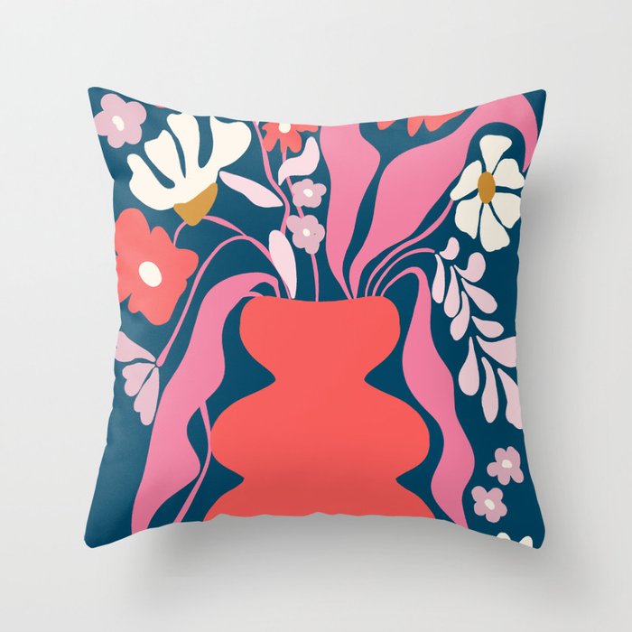 Blushing flower pot  Throw Pillow Gallery Image 6