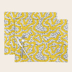 Wavy retro psychedelic pattern Placemat Gallery Image 1