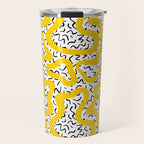 Wavy retro psychedelic pattern Travel Mug Gallery Image 1