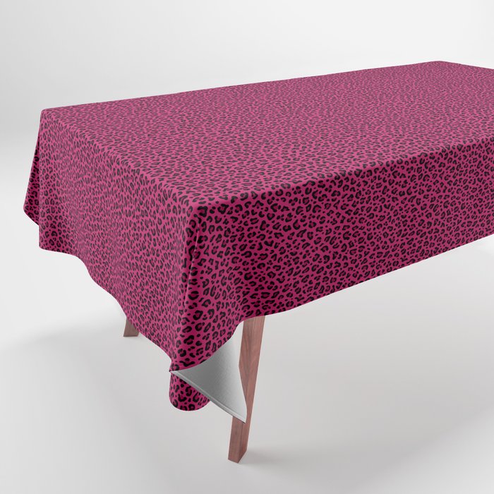 PINK LEOPARD PRINT â Hot Pink | Collection : Punk Rock Animal Prints | Tablecloth Gallery Image 1
