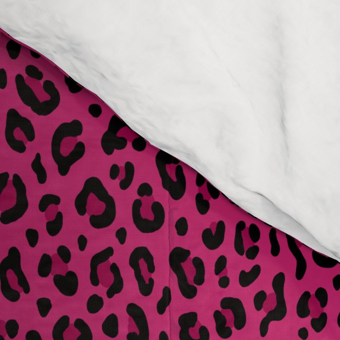 PINK LEOPARD PRINT â Hot Pink | Collection : Punk Rock Animal Prints | Comforter Gallery Image 4