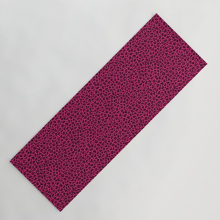 PINK LEOPARD PRINT â Hot Pink | Collection : Punk Rock Animal Prints | Yoga Mat Gallery Image 1