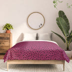 PINK LEOPARD PRINT â Hot Pink | Collection : Punk Rock Animal Prints | Comforter Gallery Image 3