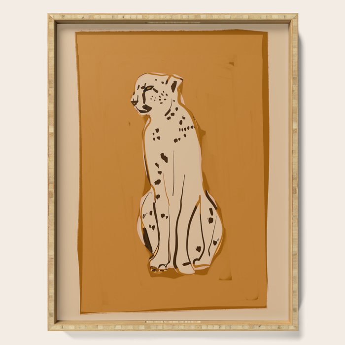 Cheetah 9 Serving Tray Gallery Image 1