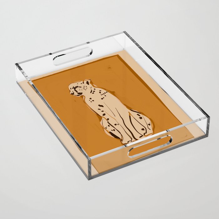 Cheetah 9 Acrylic Tray Gallery Image 1