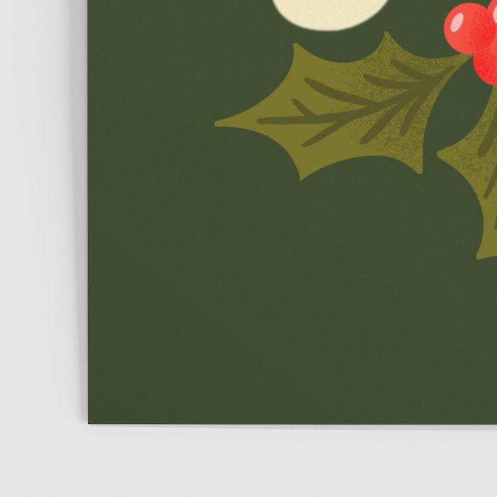 Holly Jolly Lettering Poster Gallery Image 3