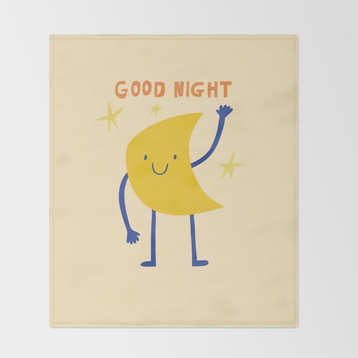 Good night Throw Blanket Gallery Image 2