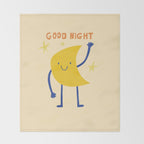 Good night Throw Blanket Gallery Image 2