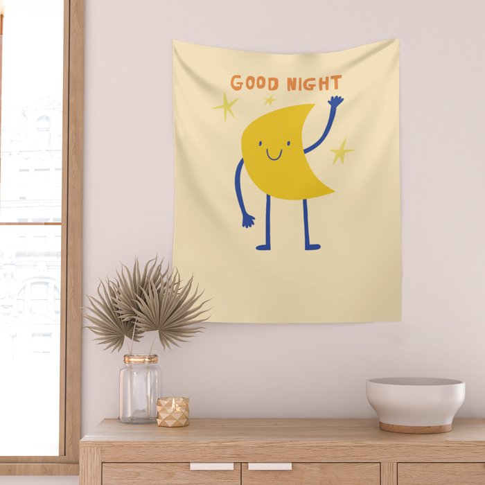 Good night Wall Tapestry Gallery Image 2