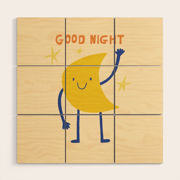 Good night Wood Wall Art Gallery Image 1