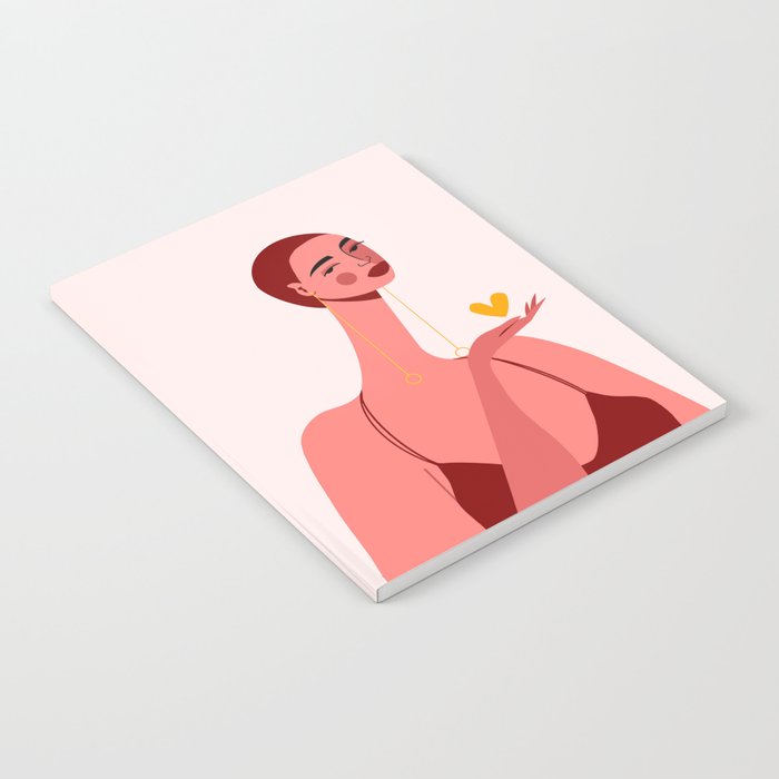 Girl With Yellow Heart Notebook Gallery Image 2