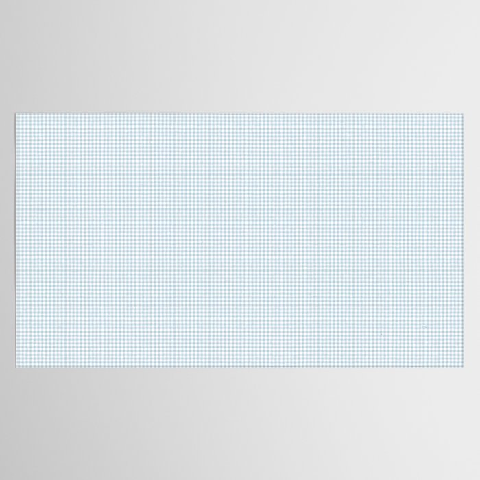 Baby Blue Gingham Check Tablecloth Gallery Image 2
